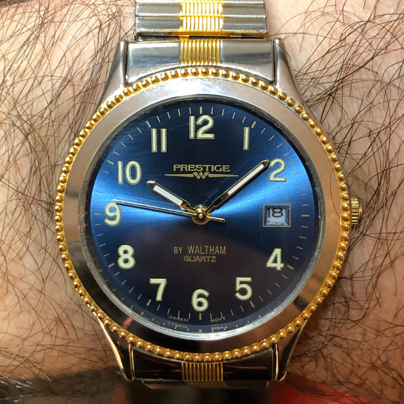 Reloj Prestige By Waltham Máquina Japonesa 80´s Con Caja Original