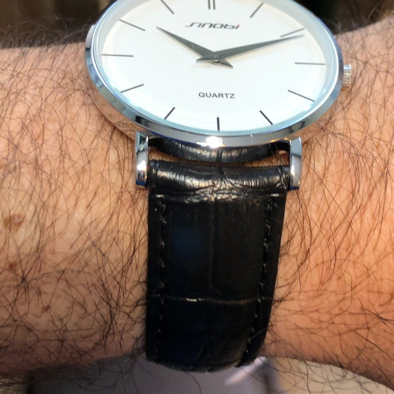 Reloj Sinobi Nuevo Hombre Sin Segundero Pila Nueva 44mm