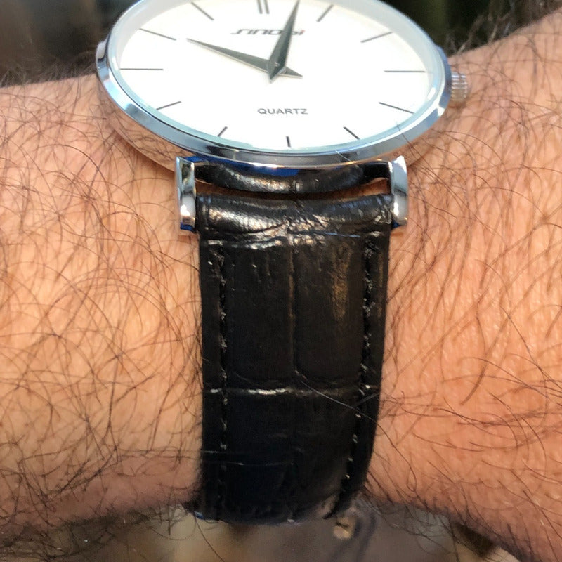 Reloj Sinobi Nuevo Hombre Sin Segundero Pila Nueva 44mm