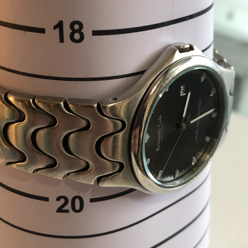 Reloj Kenneth Cole Hombre 1998 Sunburst Pulsera Ondulada