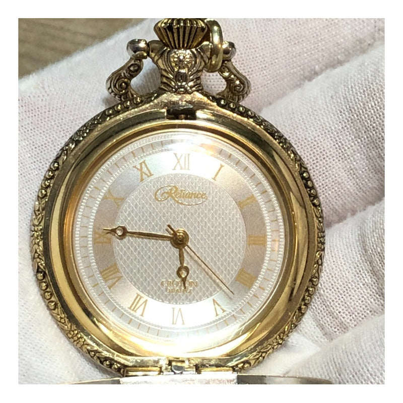 Reloj Bolsillo Croton Reliance 90´s 1er Vuelo De La Historia