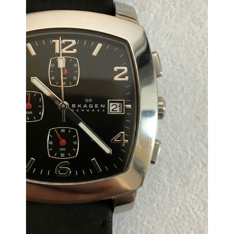Reloj Skagen Hombre Año 2006 Cronógrafo Cuadrado Danés