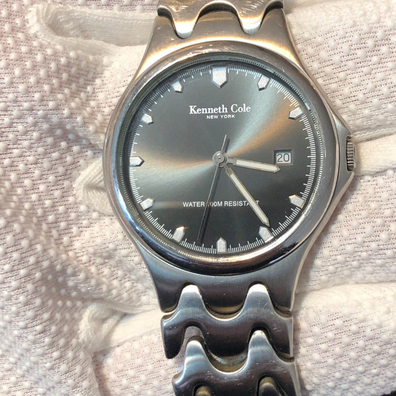 Reloj Kenneth Cole Hombre 1998 Sunburst Pulsera Ondulada