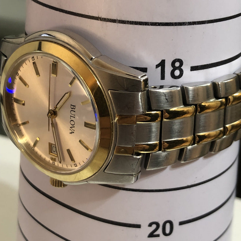 Reloj Bulova Hombre Año 1999 Bicolor Sunburst Classic