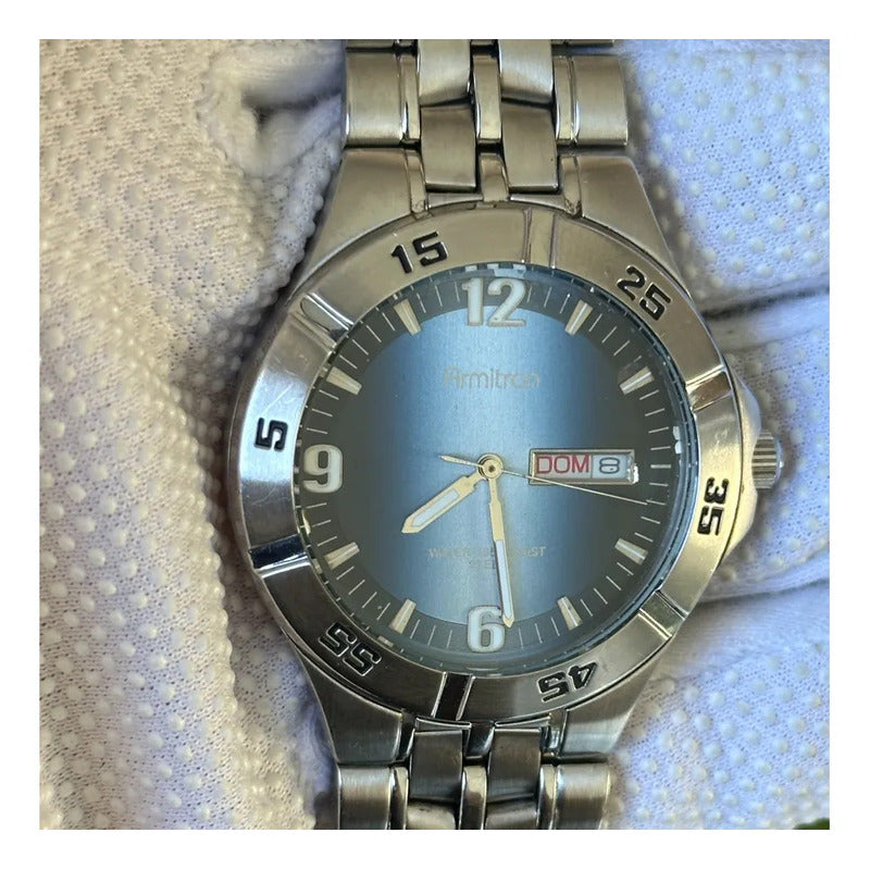 Reloj Armitron Hombre Day-date Año 2002 Columna Luminosa