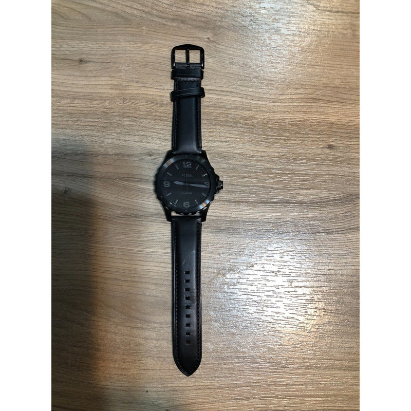 Reloj Fossil Negro Correa Original 2013 Hombre Caja 49mm