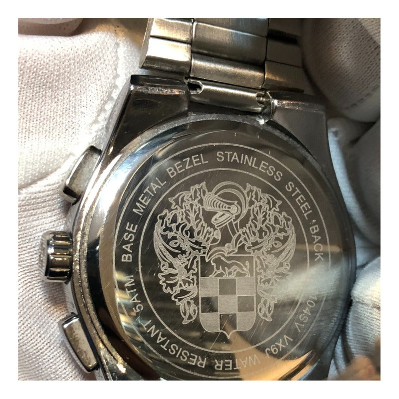 Reloj Vince Camuto Violeta Tornasol Caja Grande 44mm Hombre