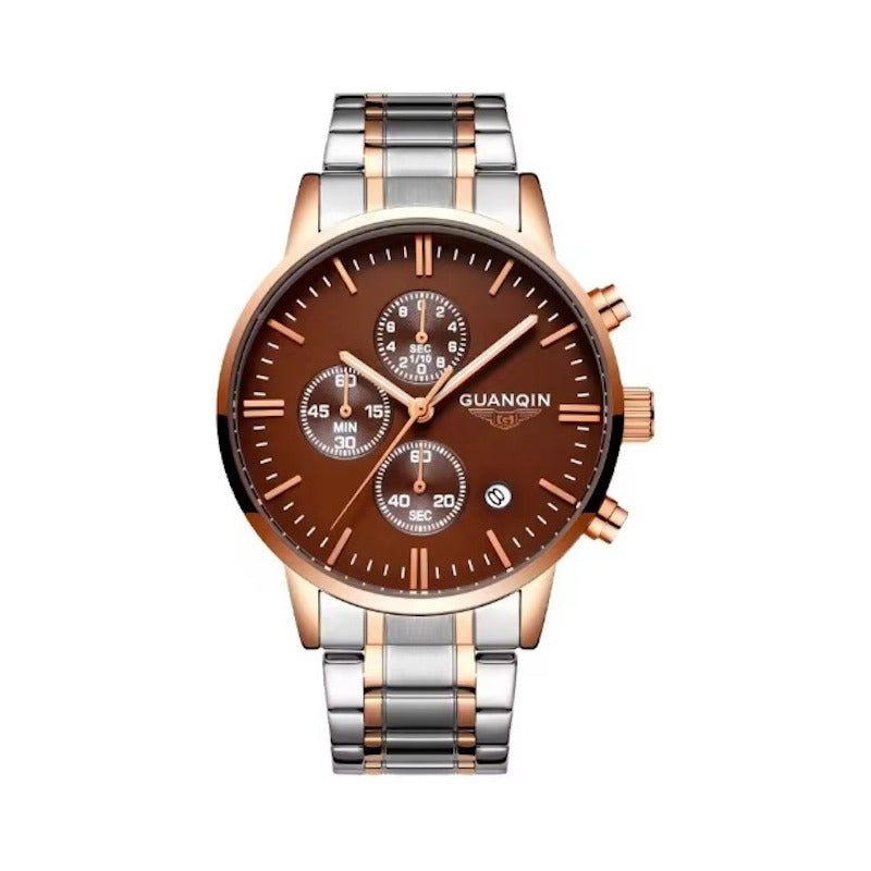Reloj Guanqin Gq12006 Hombre Pulsera Acero Inoxidable
