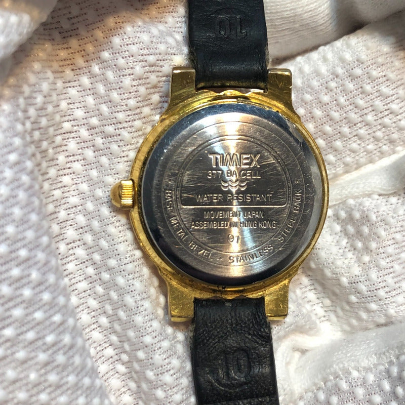Reloj Timex Mujer Vintage Año 1991 Dial Blanco Waffle