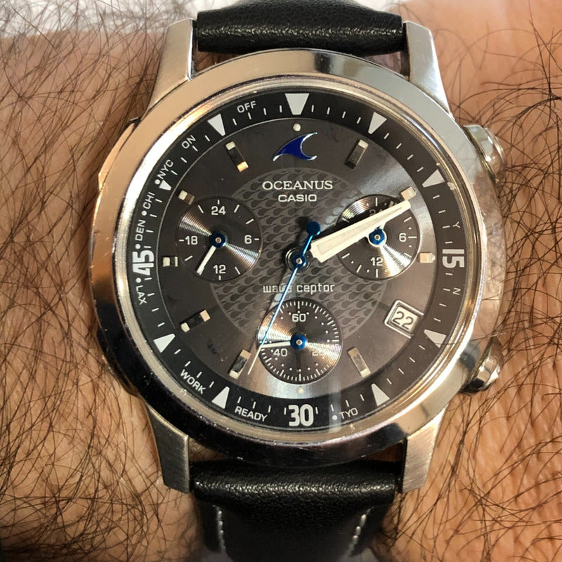 Reloj Casio Oceanus Ocw-10 Solar 2004 Hombre Zafiro Único