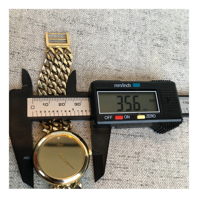 Reloj Timex Vintage Mujer Dial Espejado Muy Raro Pieza Única