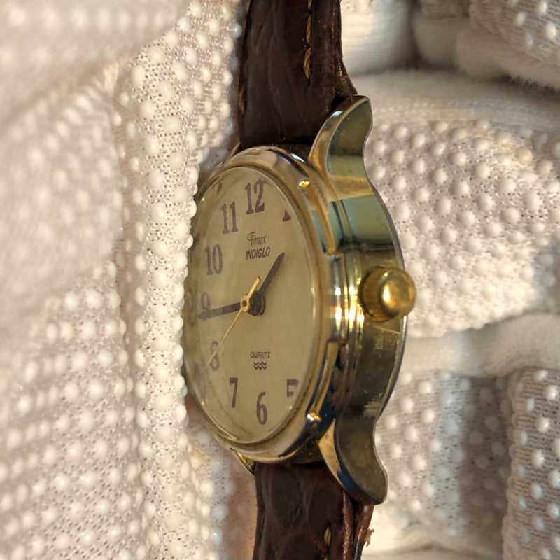 Reloj Timex Easy Reader Mujer Vintage 1998 Dial Crema
