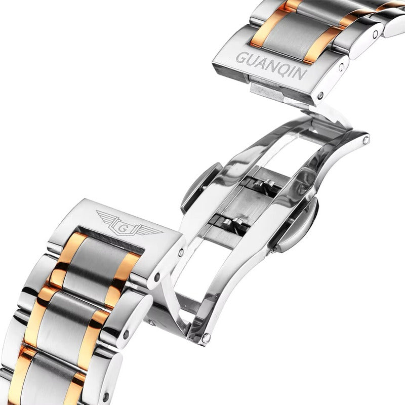 Reloj Guanqin Gs19053 Hombre Acero Resistente Al Agua