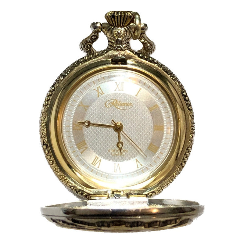 Reloj Bolsillo Croton Reliance 90´s 1er Vuelo De La Historia