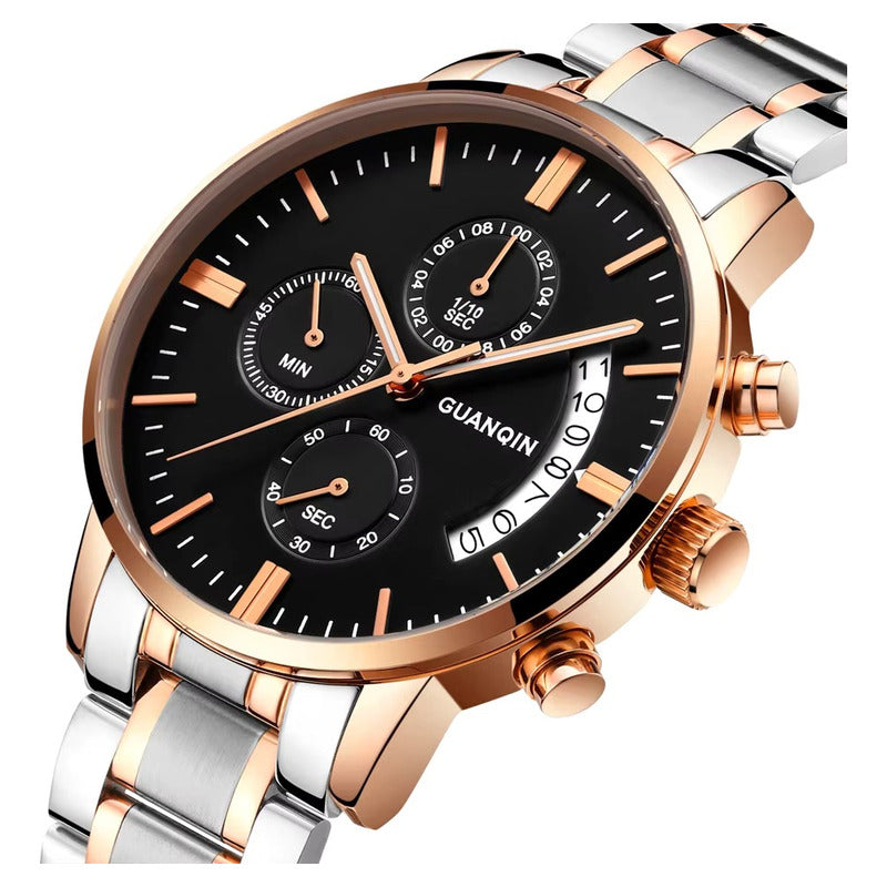 Reloj Guanqin Gs19053 Hombre Acero Resistente Al Agua