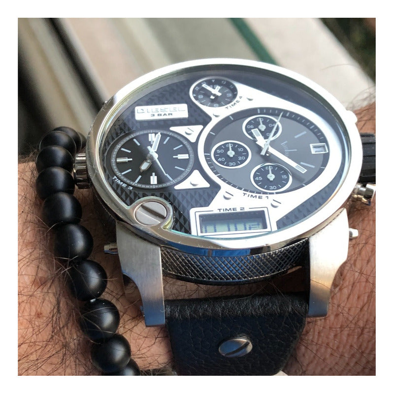 Reloj Diesel Dz-7125 Vintage Hombre Muy Grande Descontinuado
