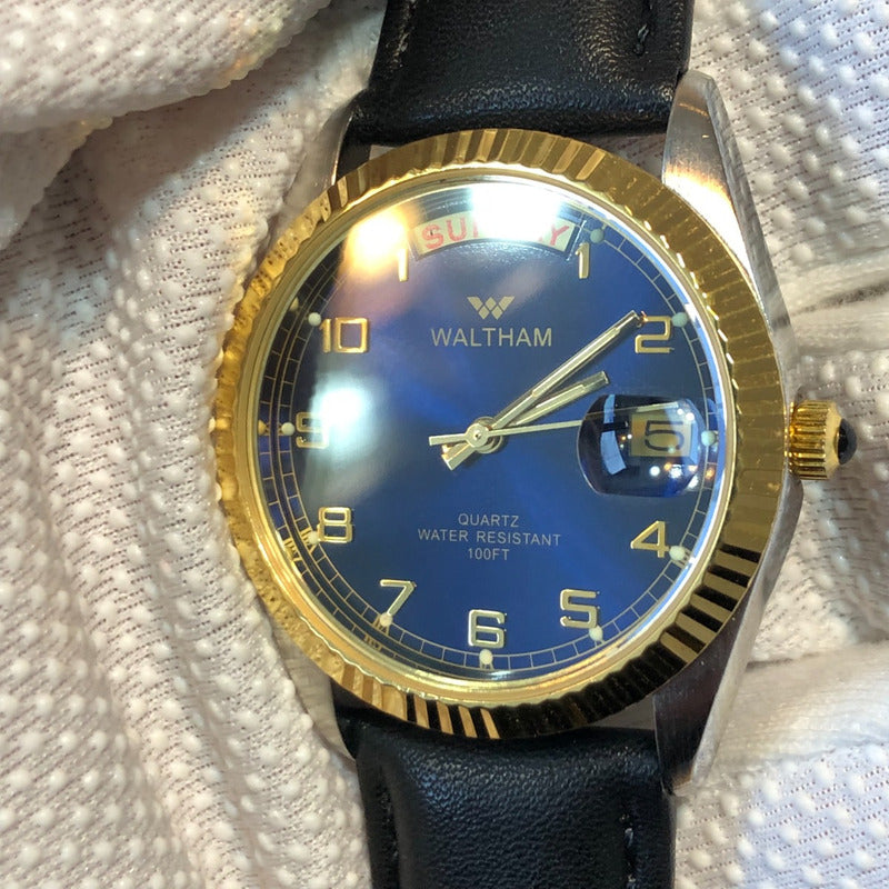 Reloj Waltham Vintage 1998 Day-date Azul President Style