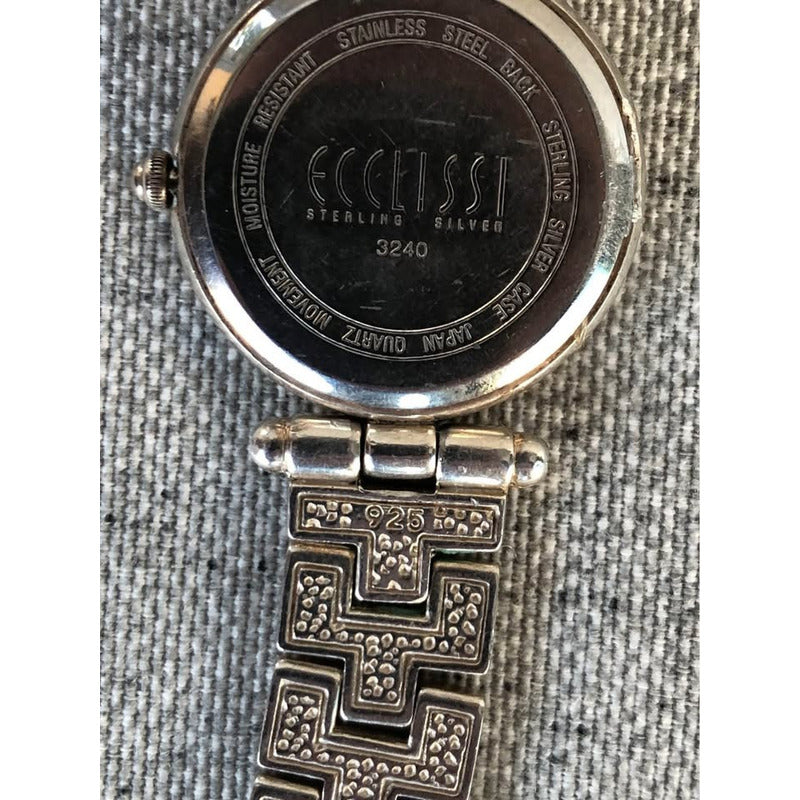 Reloj De Plata Esterlina Ecclissi Mujer
