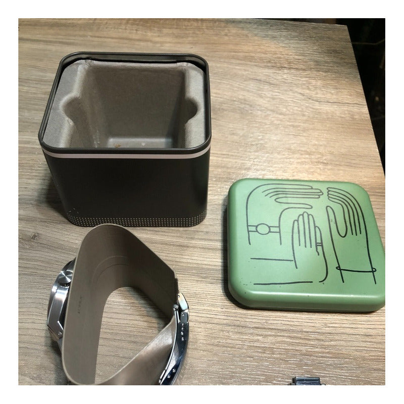 Fossil Verde Hipnótico Máquina Japonesa Mìnimo Uso Con Caja