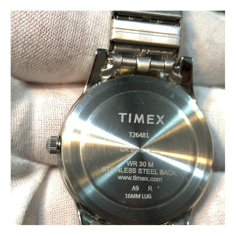 Timex Dos Tonos: Gris Y Dorado Correa Extensible Año 2019