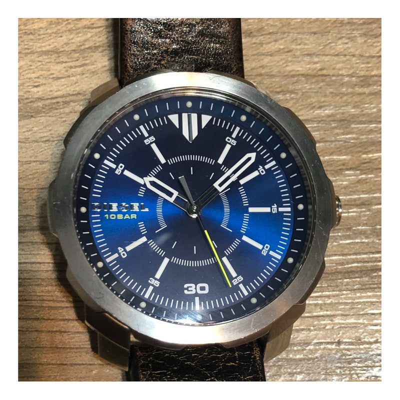 Reloj Diesel Dz1787 Cara Azul Hombre Correa Original