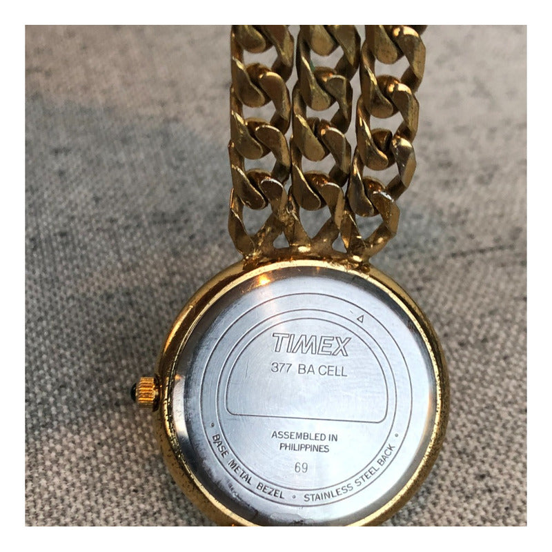 Reloj Timex Vintage Mujer Dial Espejado Muy Raro Pieza Única