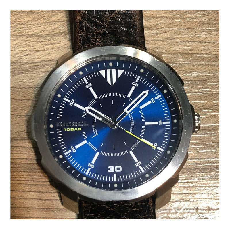 Reloj Diesel Dz1787 Cara Azul Hombre Correa Original