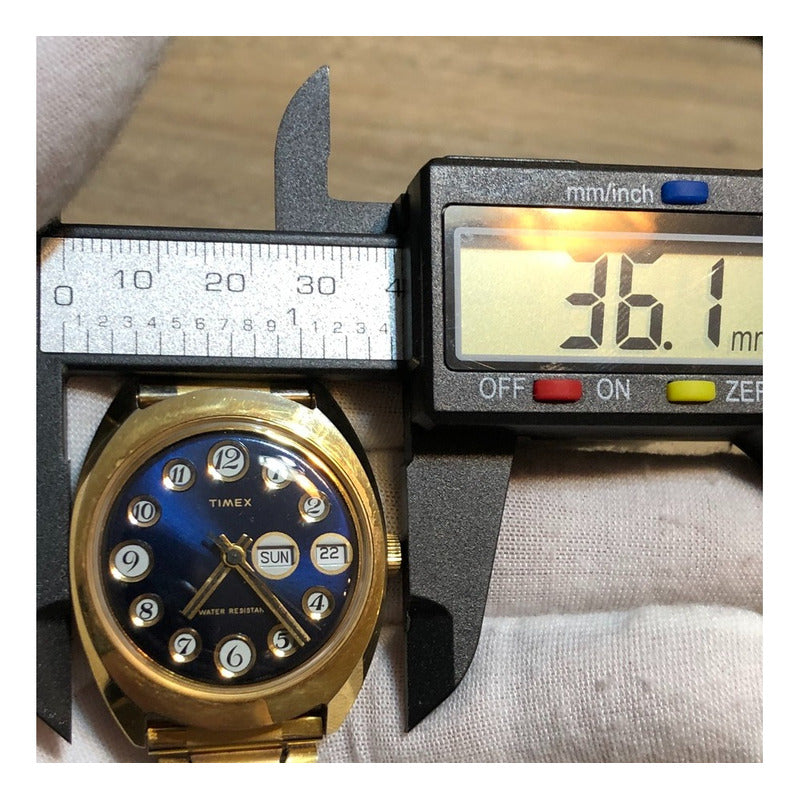 Timex Mítico Telephone Dial Azul 1974 Hombre A Cuerda Pop-art Único Raro