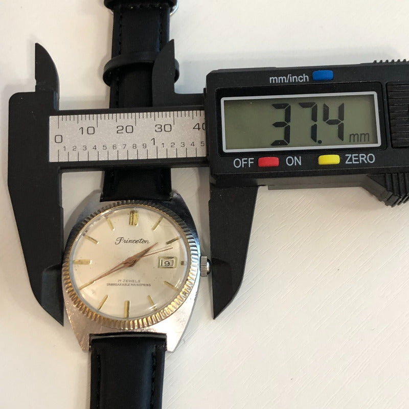 Reloj Princeton Hombre Vintage 1968 Mecánico Con Calendario