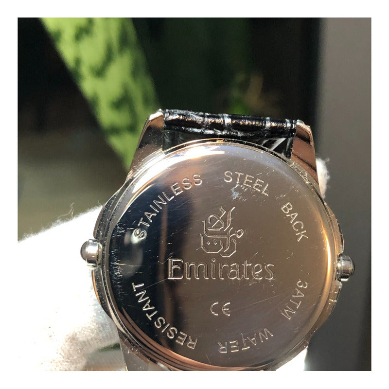 Reloj Emirates Conmemorativo Vintage Unisex Doble Zona Hora