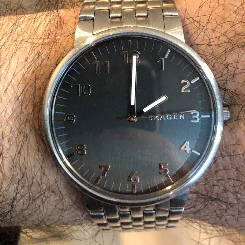 Reloj Skagen Ancher Hombre Minimalismo Danés Año 2017 Escaso