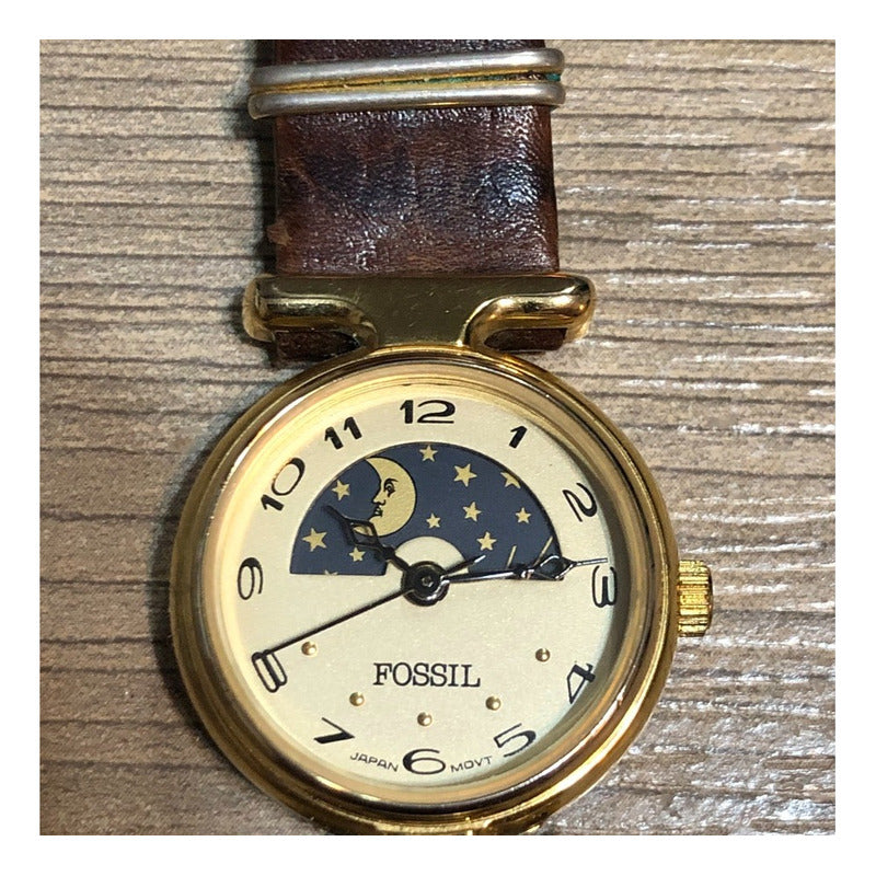Reloj Fossil Mujer Moon Phase 90´s Vintage Luna Escaso