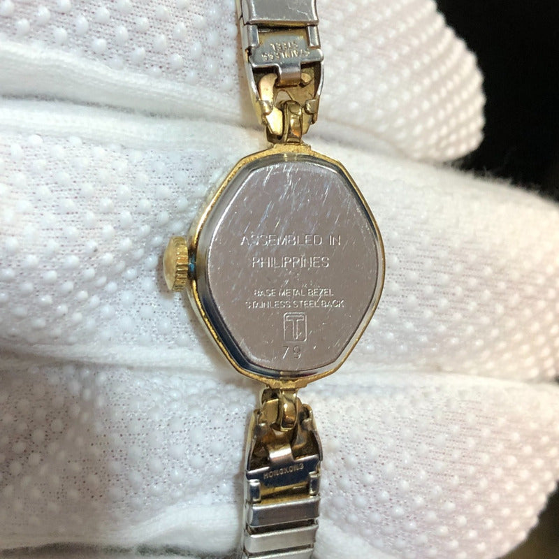 Reloj Acqua By Timex Mujer A Cuerda Vintage Años 80s Dorado
