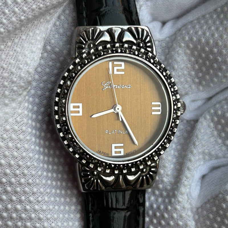 Reloj Geneva Platinum Mujer 2005 Dorado Honey-gold Vintage