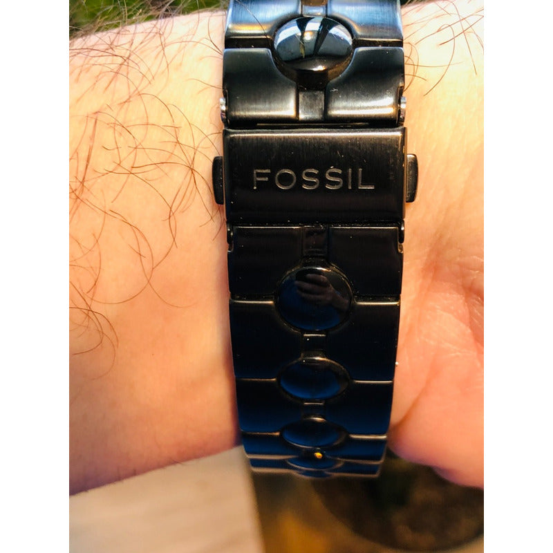 Reloj Fossil Arkitekt Hombre Cara Efecto Rayos Sol 2010 Raro