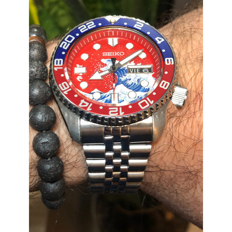 Reloj Seiko Skx007 Godzilla Arte Japonés Con Caja Hombre