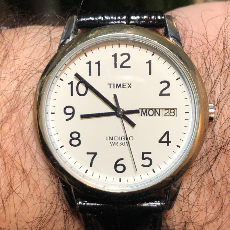 Timex Easy Reader Indiglo Hombre 36mm Año2010 Dial Iluminado
