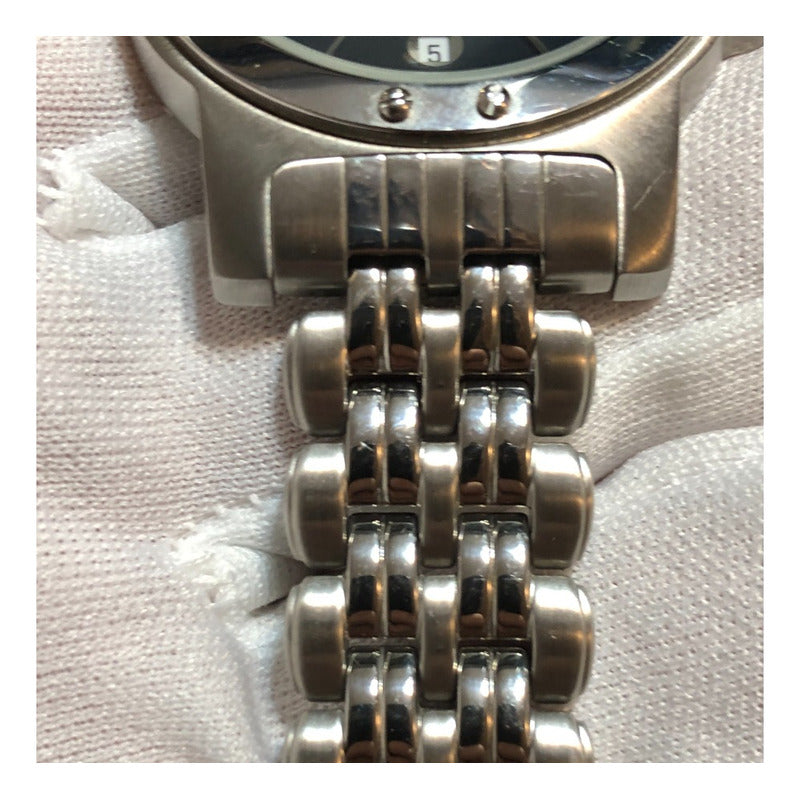 Reloj Kenneth Cole Vintage Años 2.000 Dial Azul Hombre Pulsera Completa