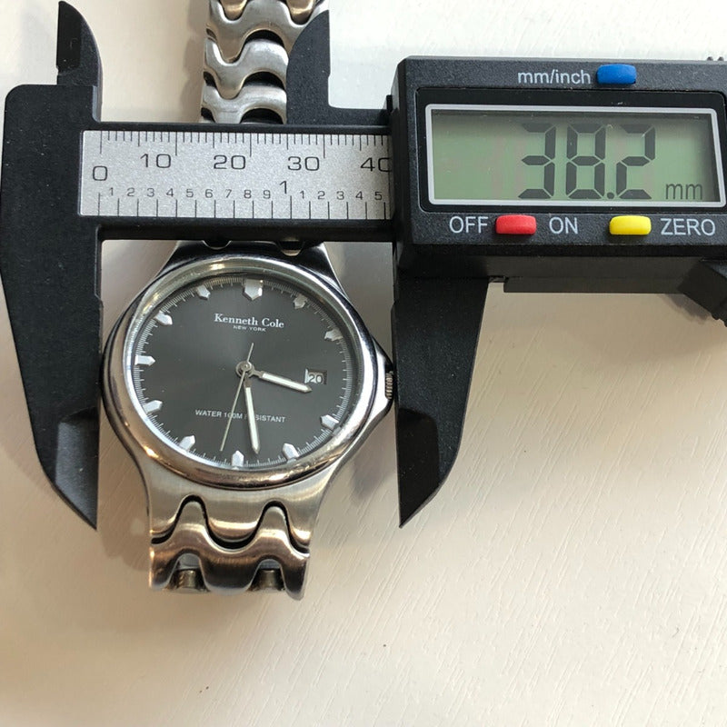 Reloj Kenneth Cole Hombre 1998 Sunburst Pulsera Ondulada