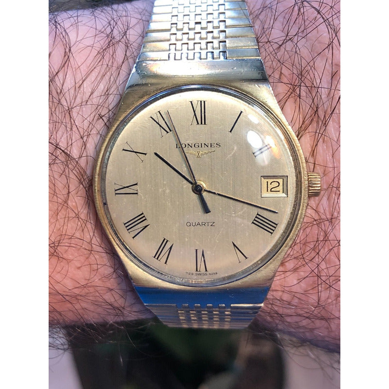 Reloj Longines Quartz Hombre Inicio 80´s Máquina Suiza 35mm