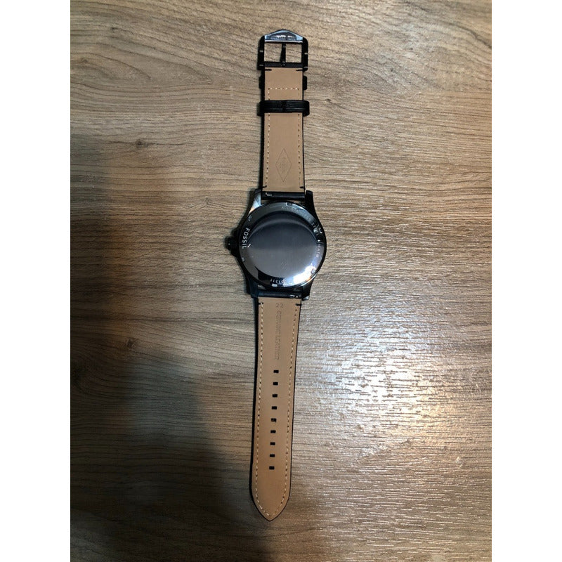 Reloj Fossil Negro Correa Original 2013 Hombre Caja 49mm