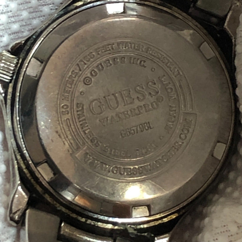 Reloj Guess Mujer Vintage Fines Años 90´s Dial Azul Metálico