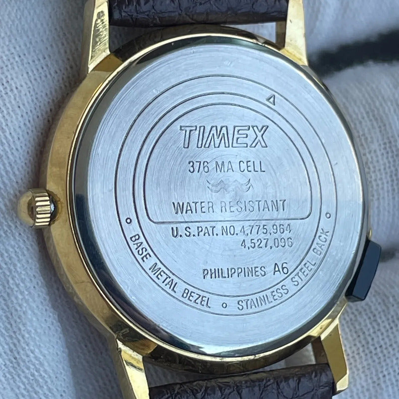 Reloj Timex Dorado Unisex Años 90s Indiglo 34mm Clásico