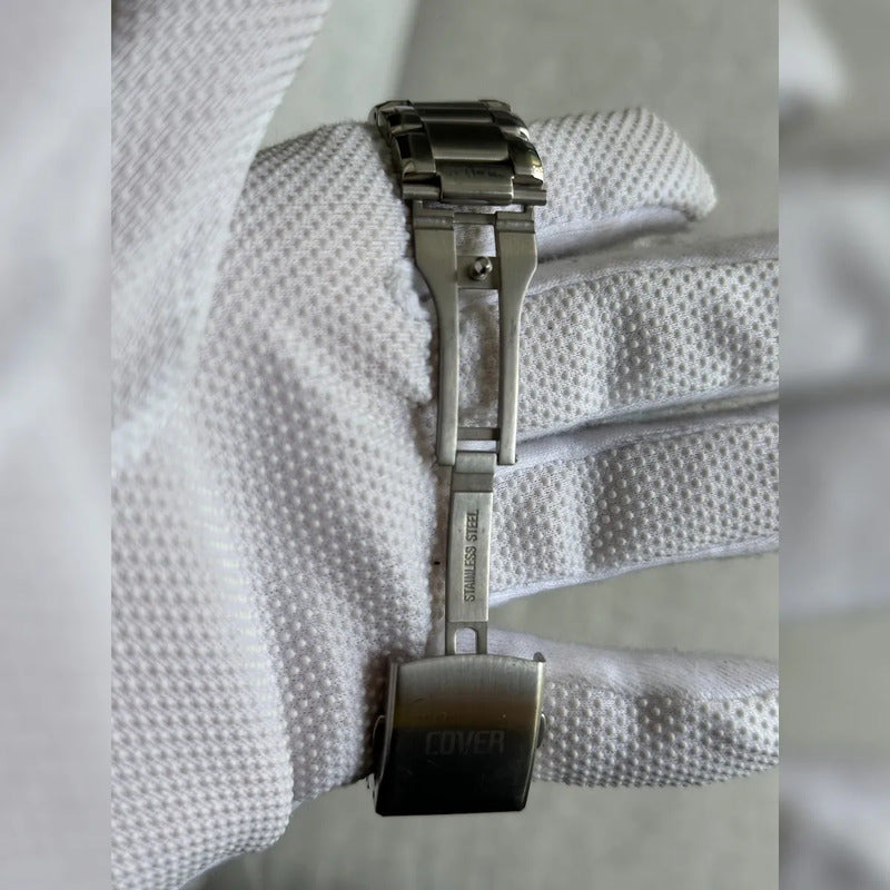 Reloj Suizo Chronograph Cover Hombre Zafiro 2003 Alta Gama Escaso