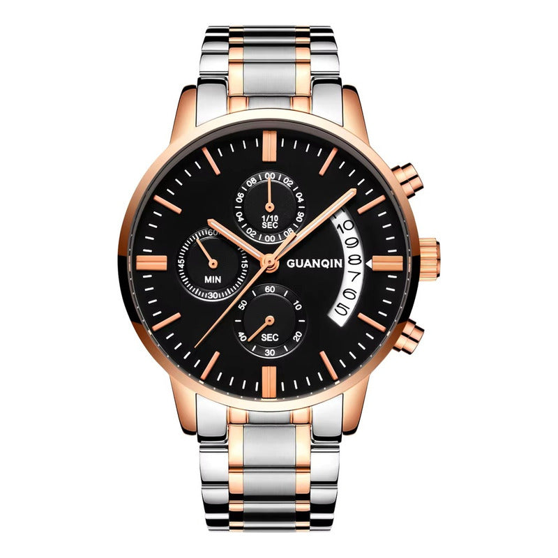 Reloj Guanqin Gs19053 Hombre Acero Resistente Al Agua