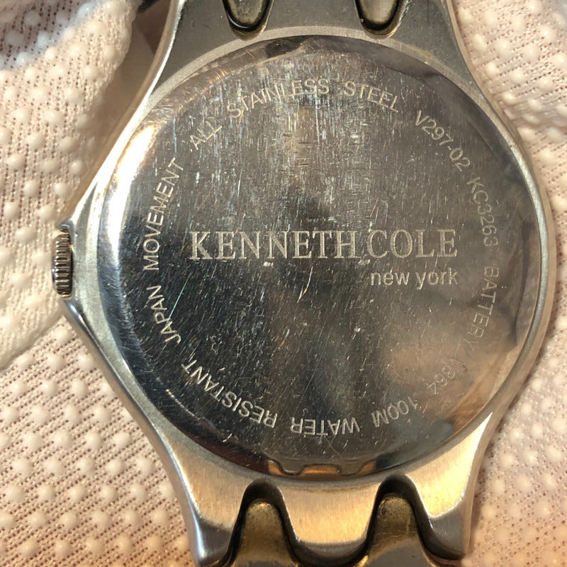 Reloj Kenneth Cole Hombre 1998 Sunburst Pulsera Ondulada