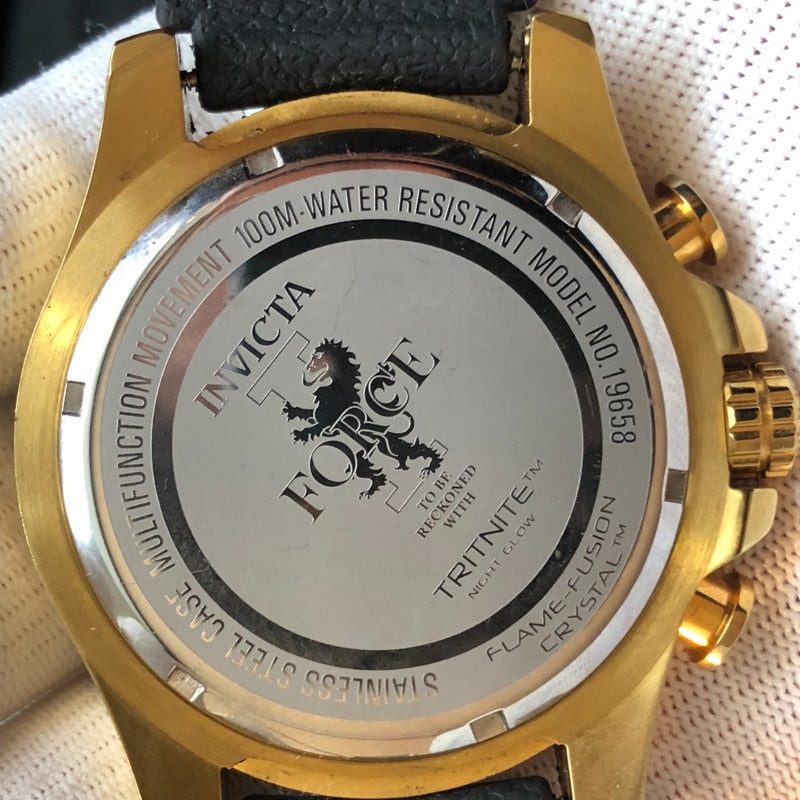 Reloj Invicta I-force Hombre Año 2013 Dorado 50mm Trinite