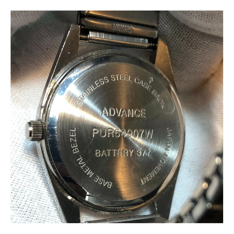 Reloj Advance Vintage Fines 90´s Patrón Cuadriculado Hombre