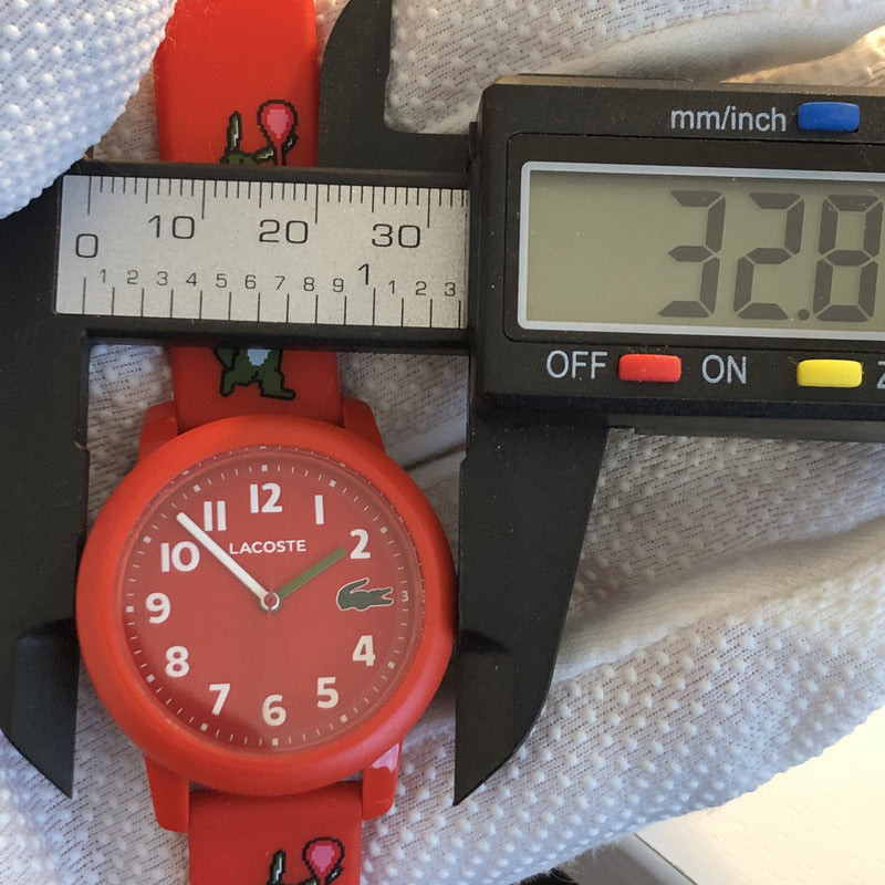 Reloj Lacoste Pixelcroc Niños 2021 Rojo Original Con Caja