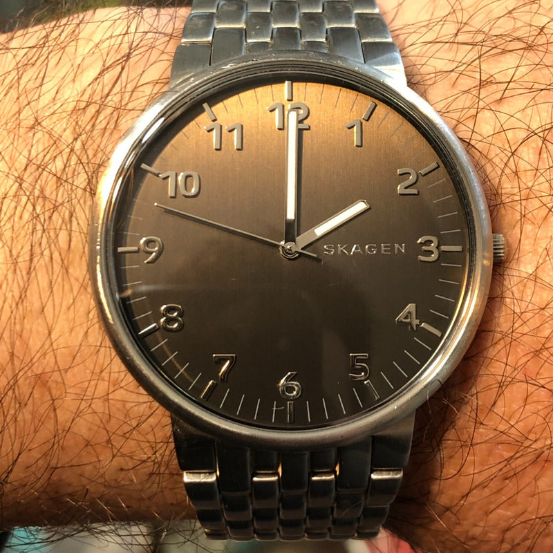 Reloj Skagen Ancher Hombre Minimalismo Danés Año 2017 Escaso